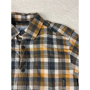 Columbia Sportswear Company Mens Flannel Plaid Button‎ Down Shirt Size S